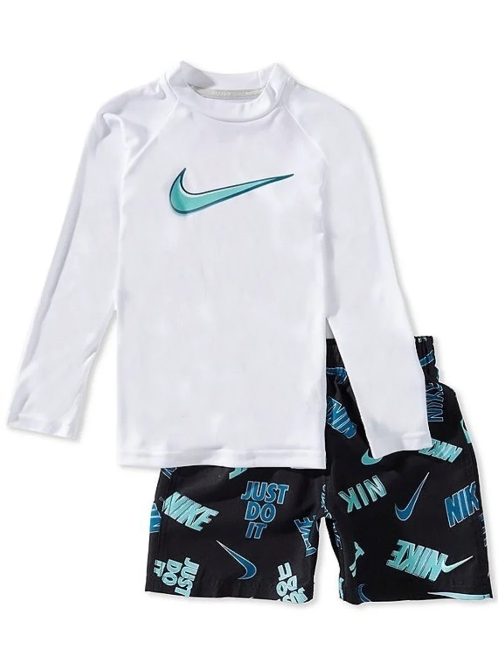Nike Boys' 2-Piece Swim Set Rash Guard and Shorts